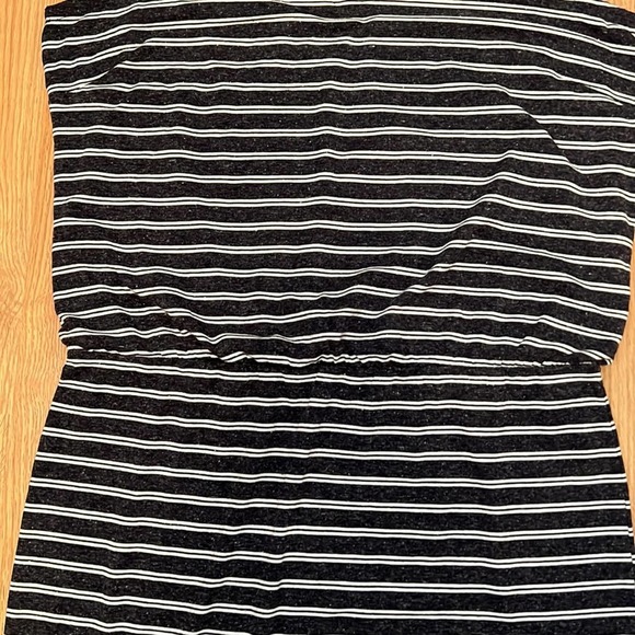 Athleta Vida Navy and White Stripe Dress - Picture 5 of 8